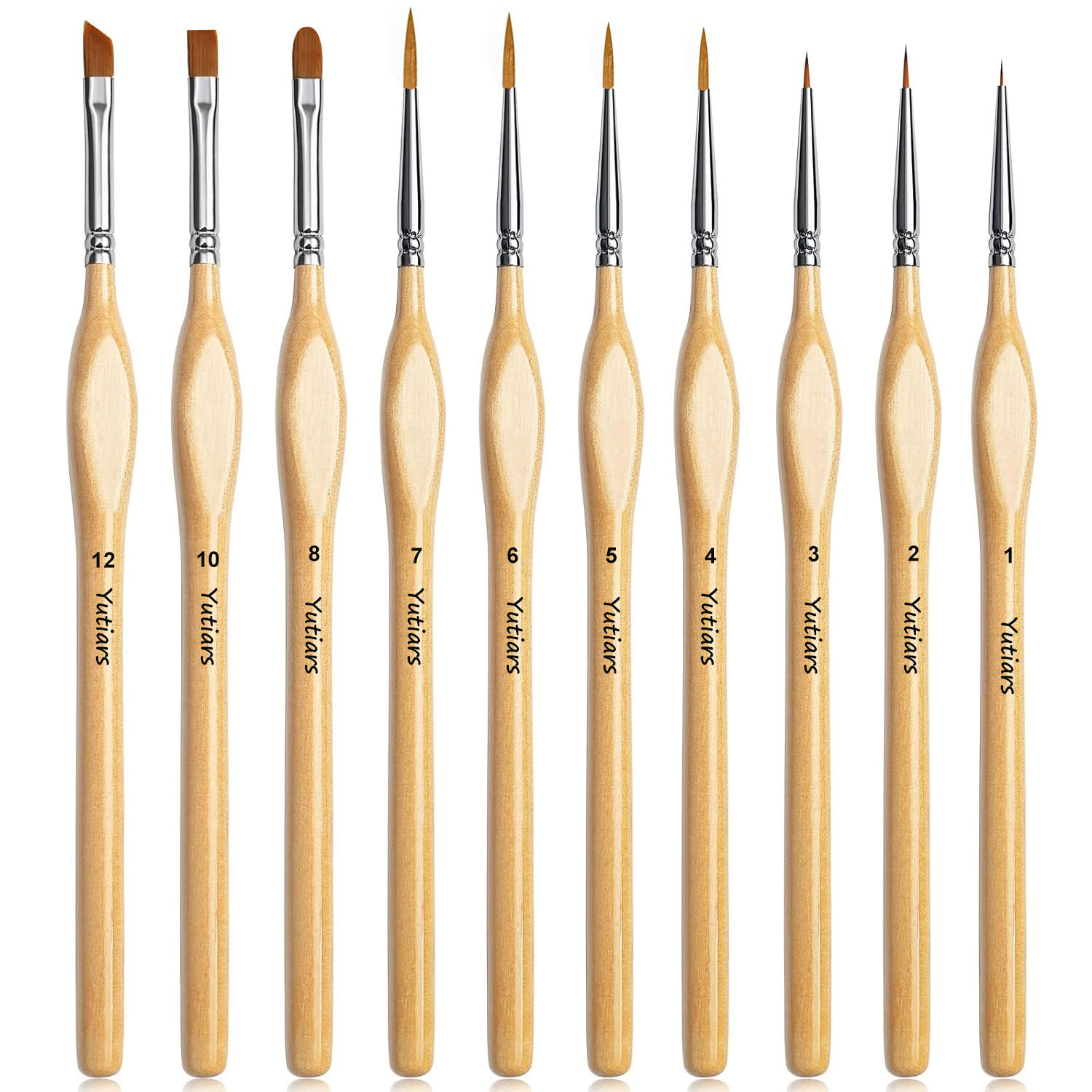 Model Kit Paint Set - Набор из 10 прецизионных кистей для