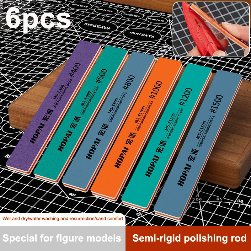 6 шт. MS-E400-1500 полужесткие – обзор и цена Sanding Stick Set