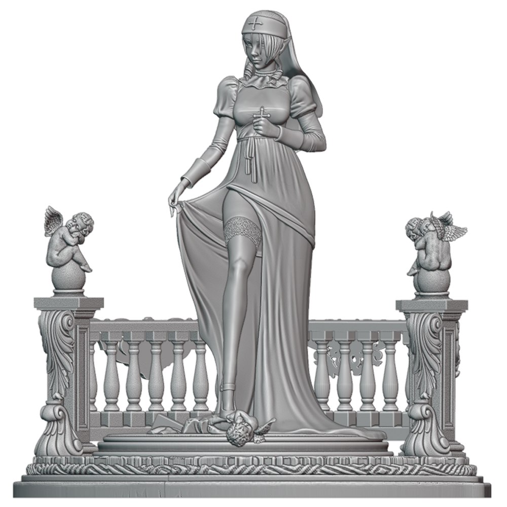 Фигурка эльфийской священницы  – обзор и цена Model Figure Base